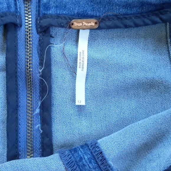 Free people denim mini skirt - Picture 3 of 4